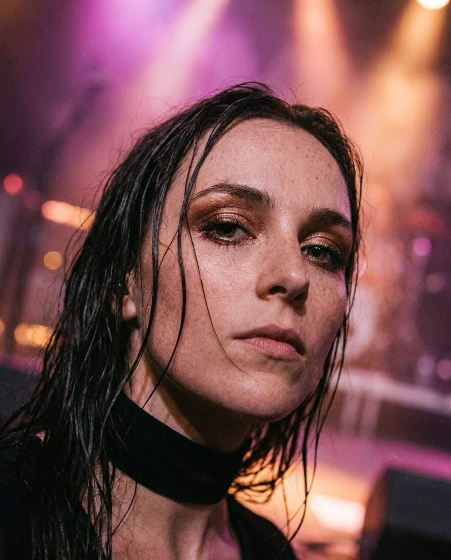 cinematic sweat glow photo
