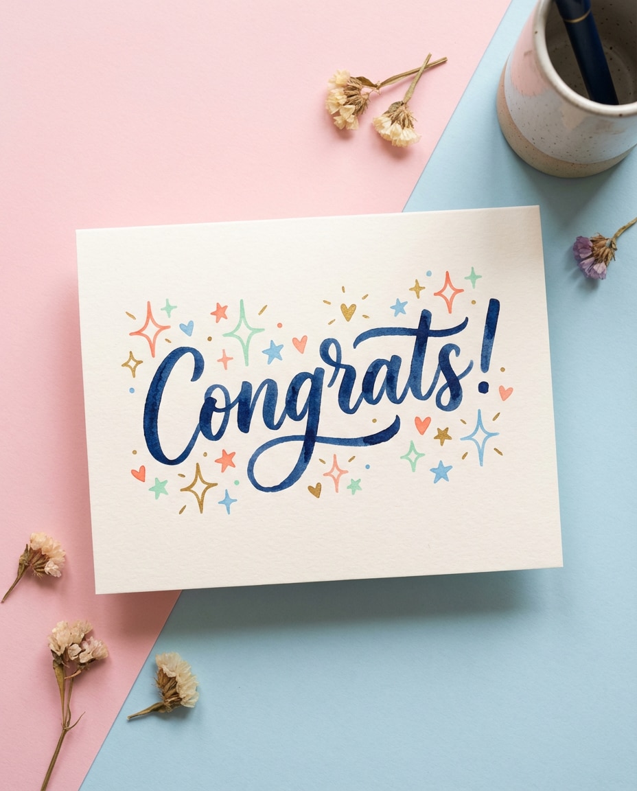 cute handlettered brush photo