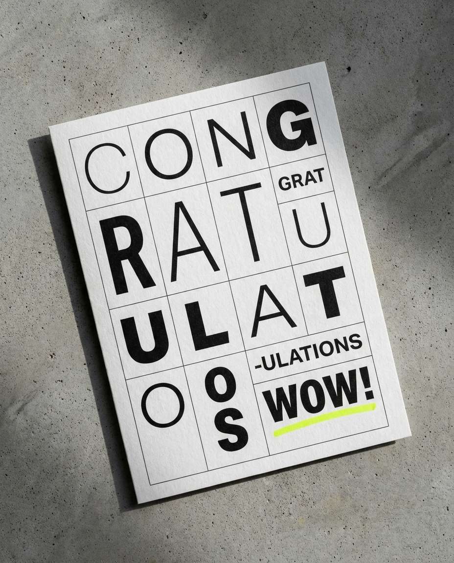 modern typography grid photo