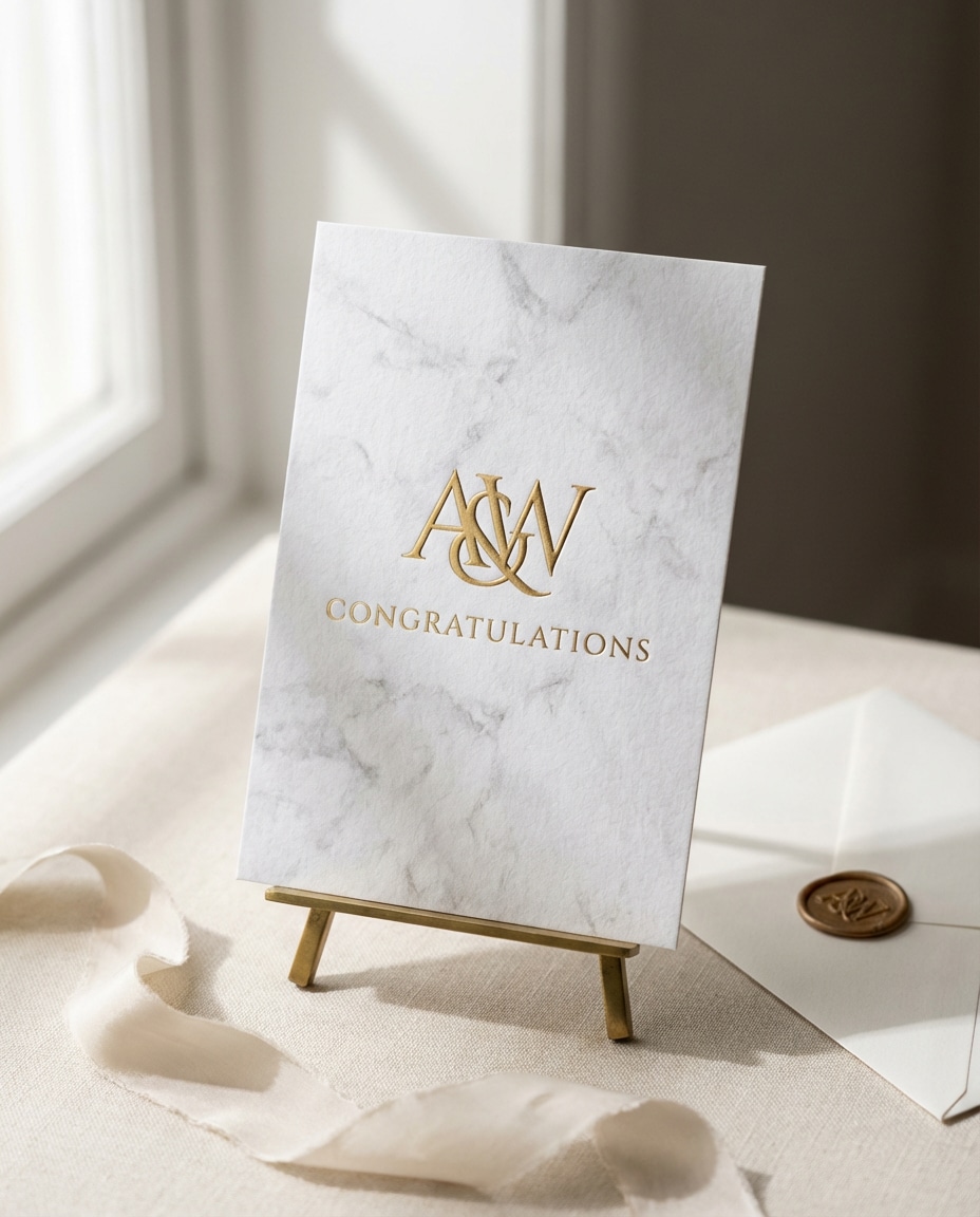 luxury marble monogram photo