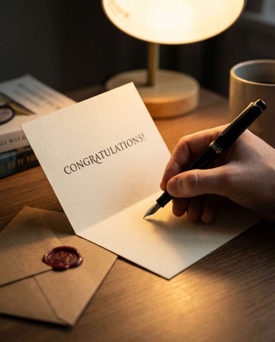 writing a personal note photo