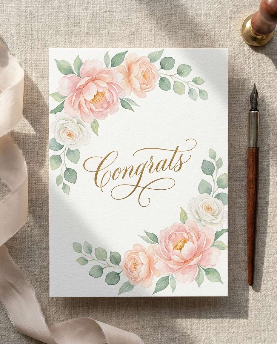 watercolor floral frame photo