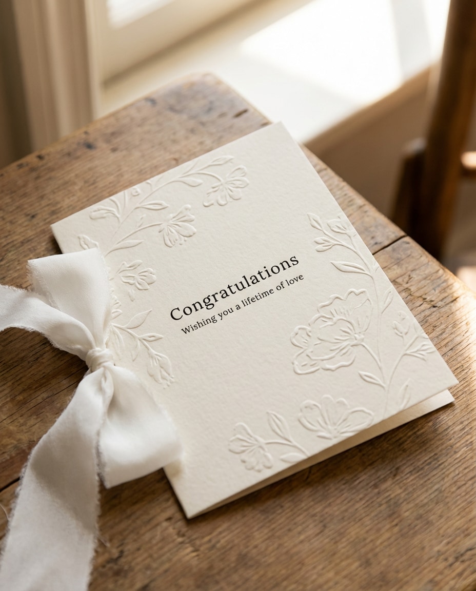 wedding congrats elegant photo