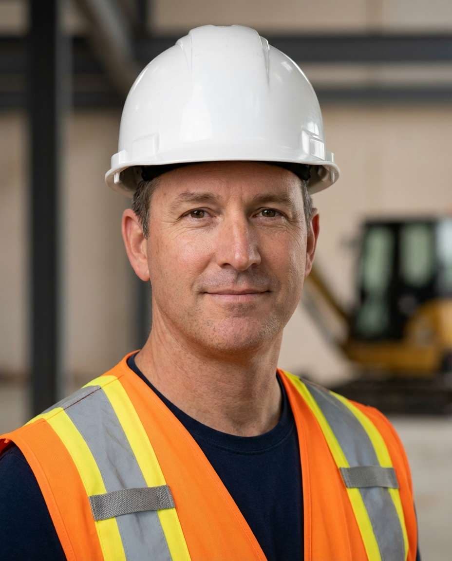 hard hat headshot photo