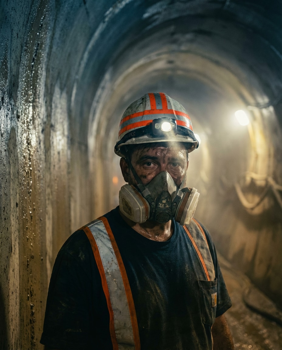underground tunnel crew photo