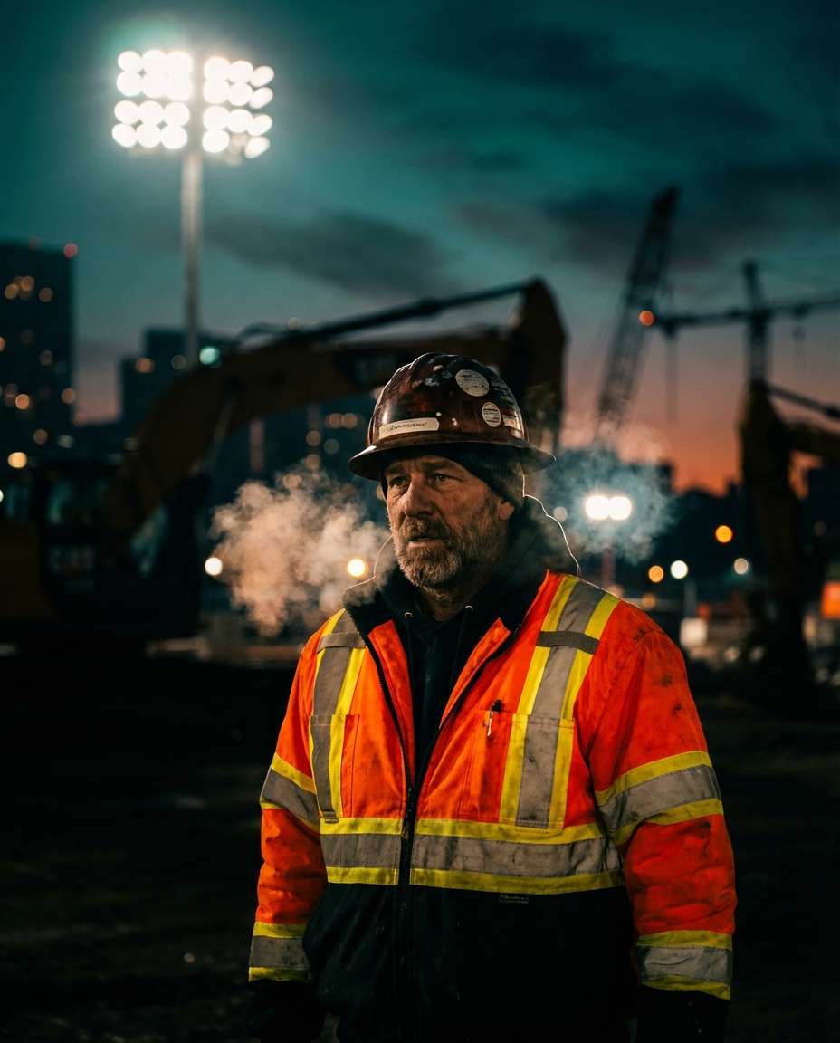 night shift floodlights photo