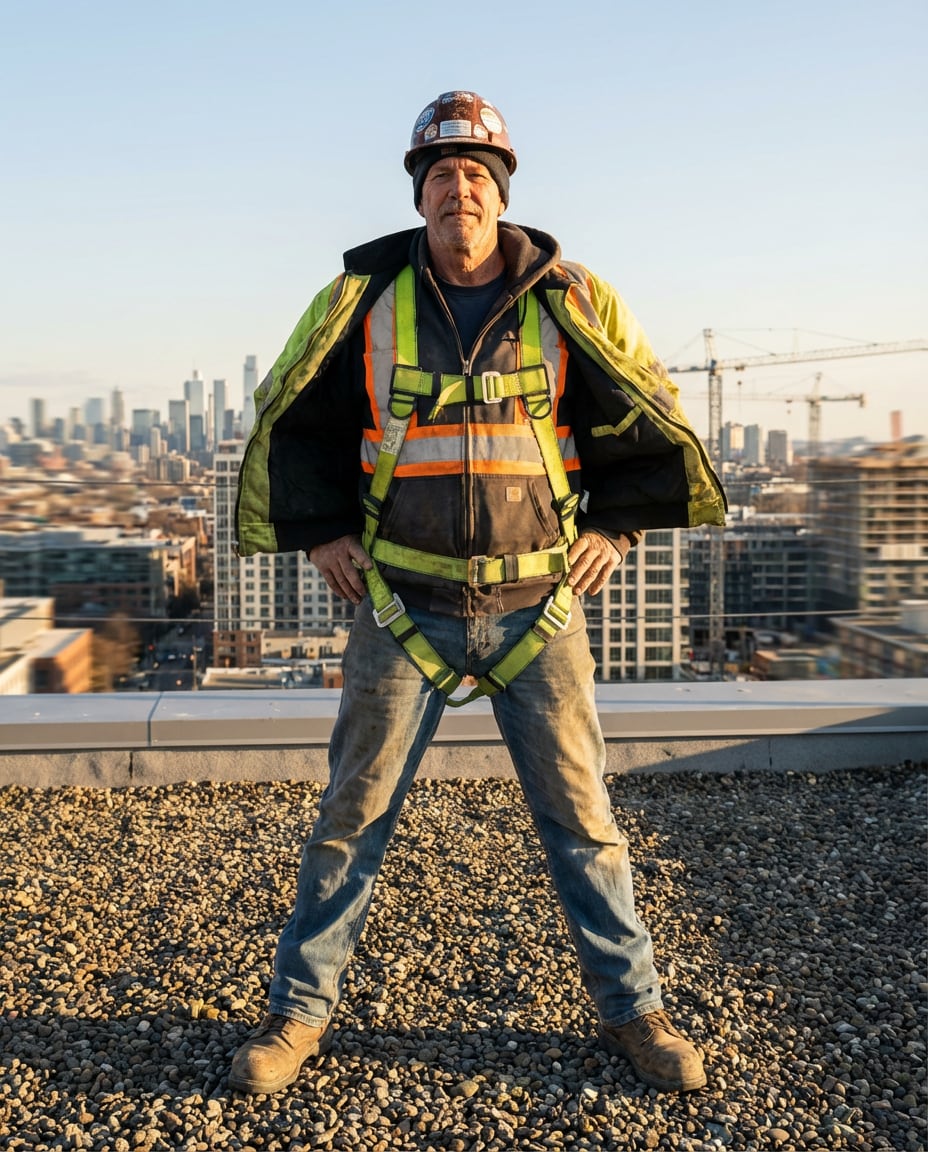 rooftop safety harness photo