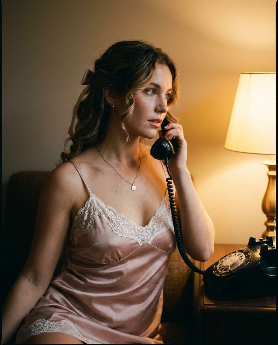 vintage phone glam photo