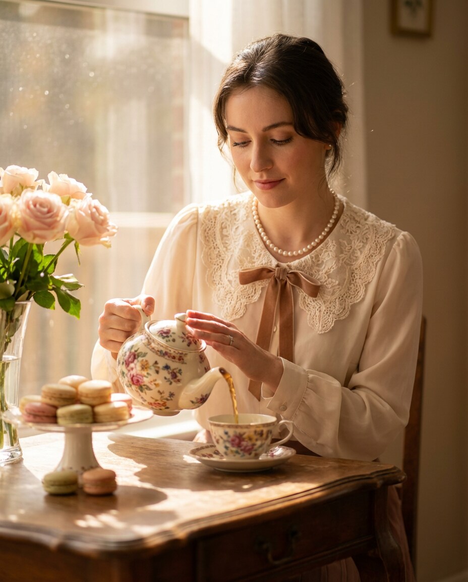 tea set still life photo