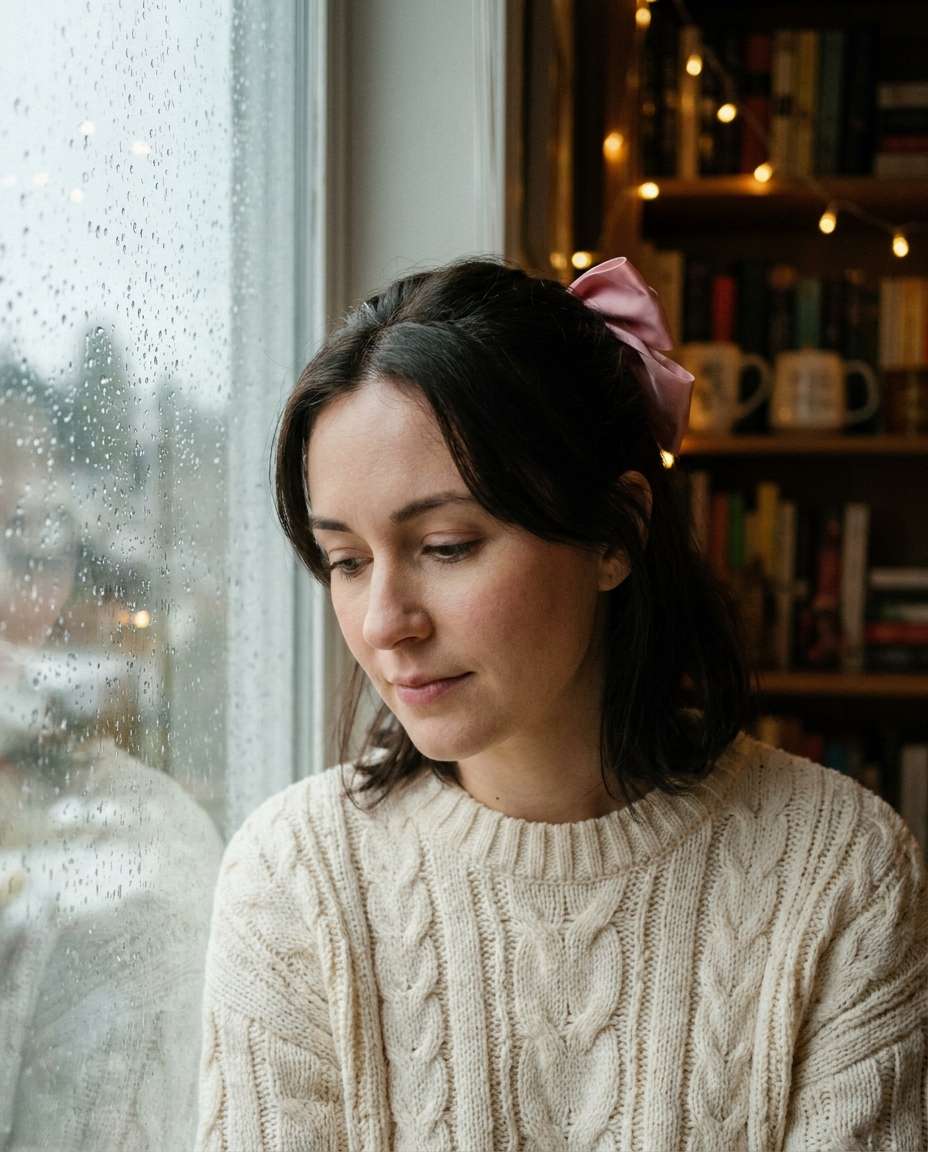 rainy window mood photo