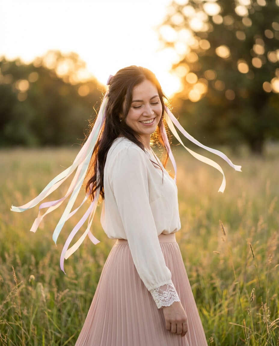 ribbons in wind photo