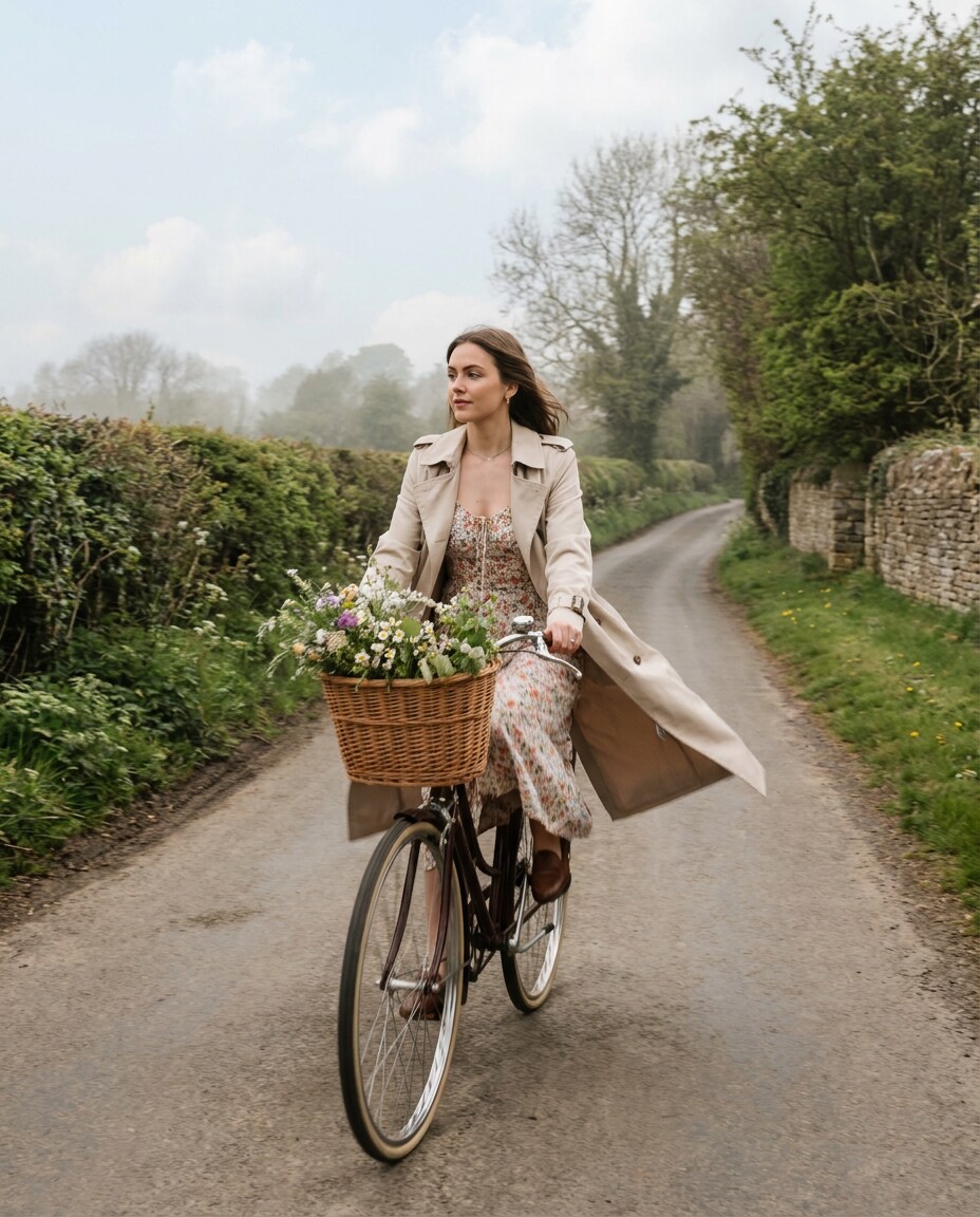 vintage bicycle lane photo