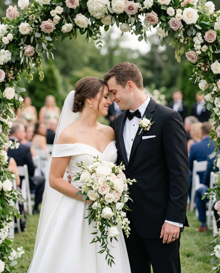 wedding floral arch photo