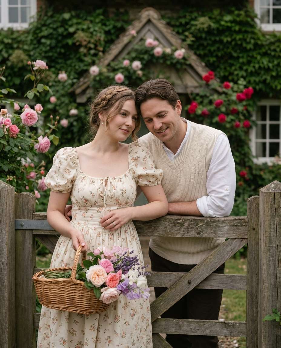 cottagecore garden gate photo