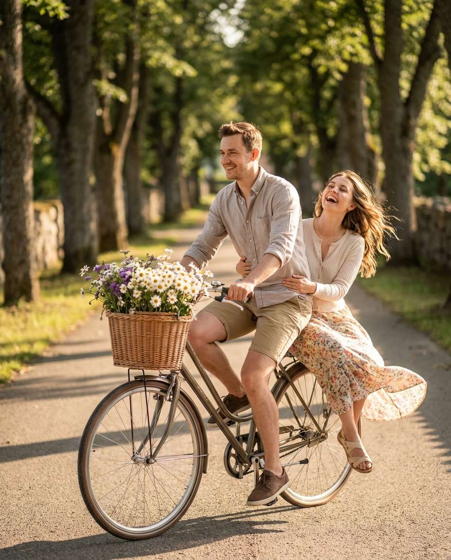 bike basket ride photo