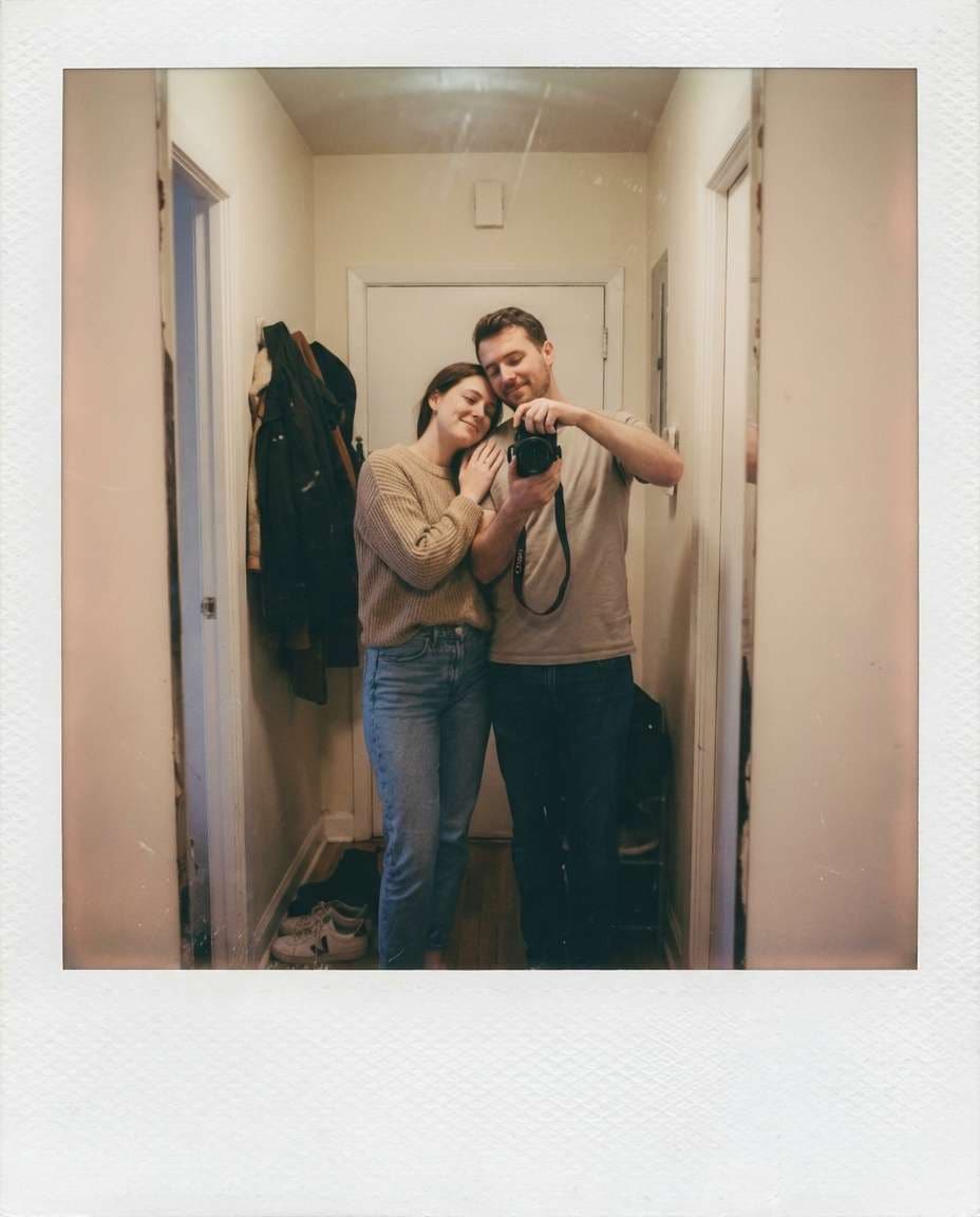 polaroid film look photo