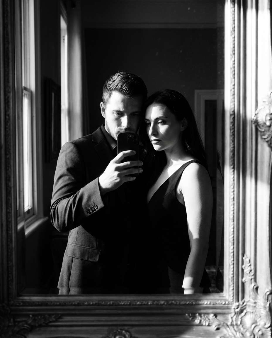 black and white noir photo