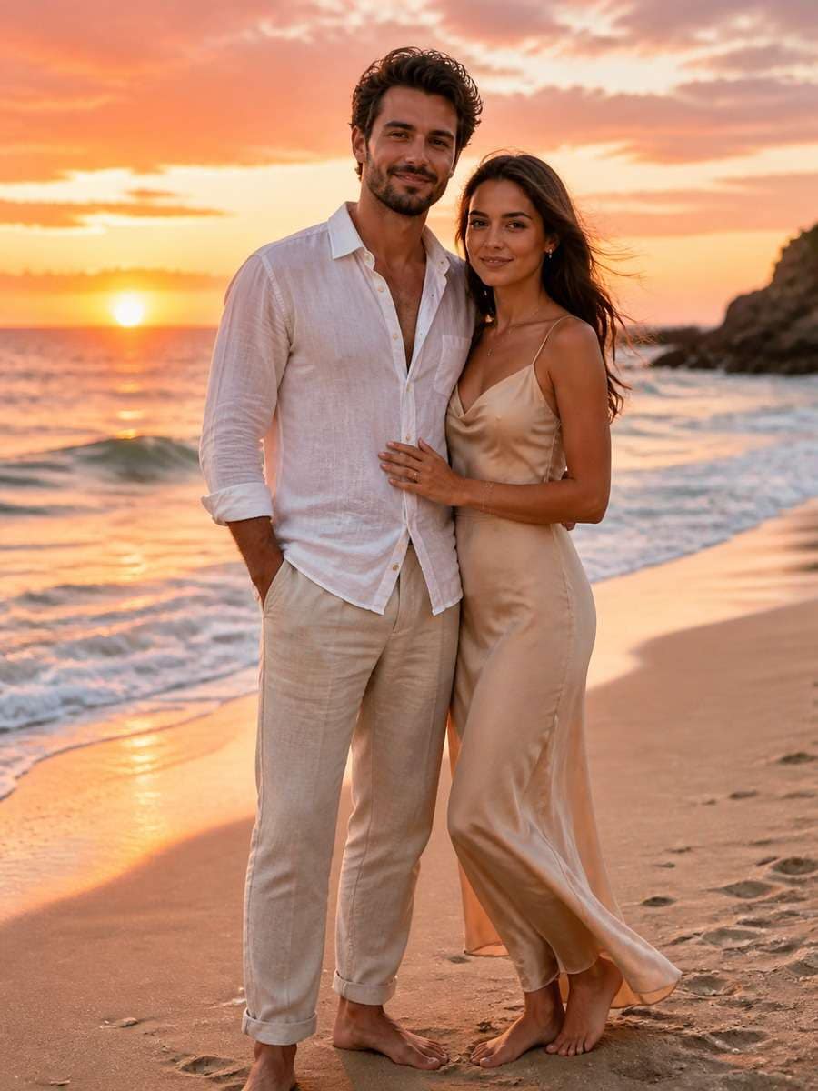 Beach Sunset Romance photo