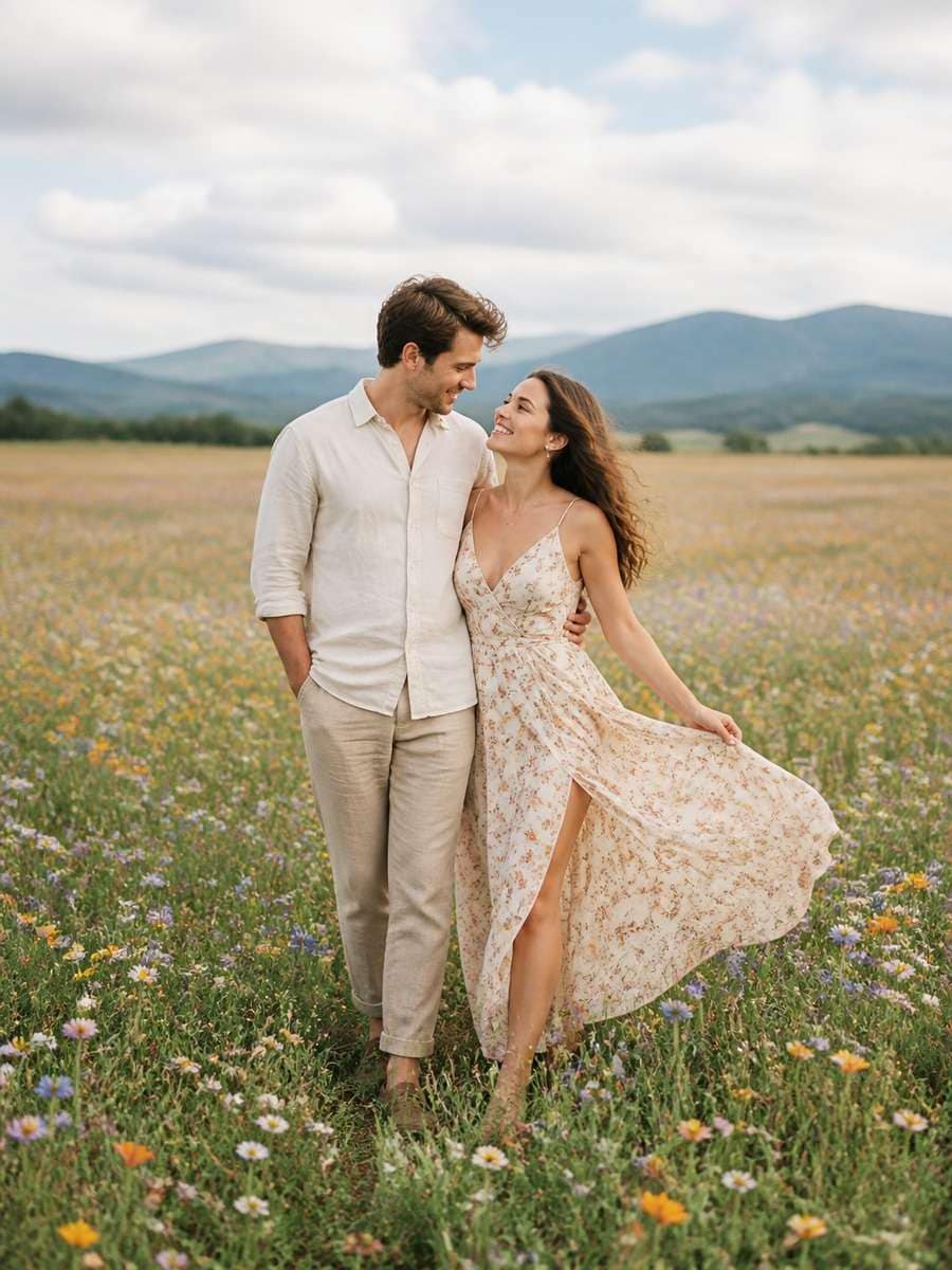 Wildflower Field Portrait photo