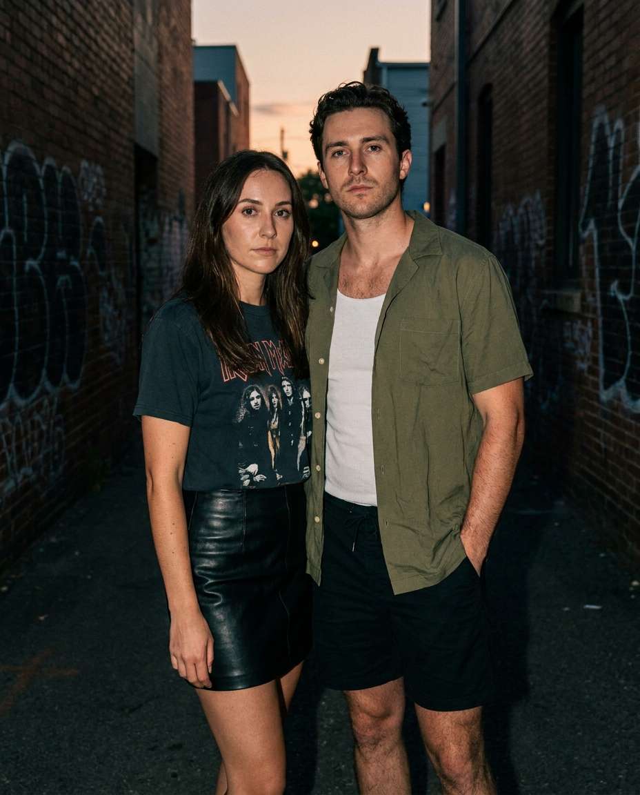 alleyway soft flash photo