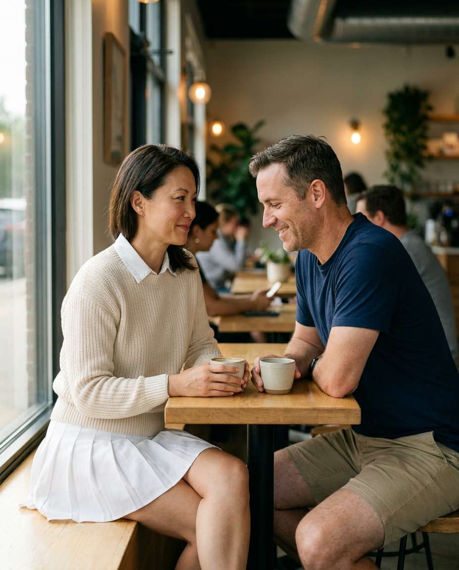 cafe window light photo