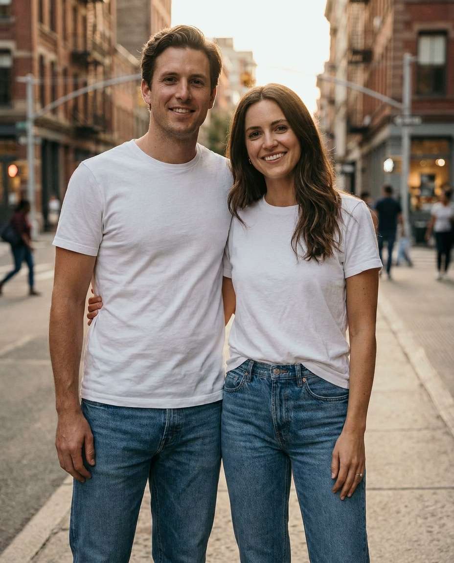 classic denim match photo