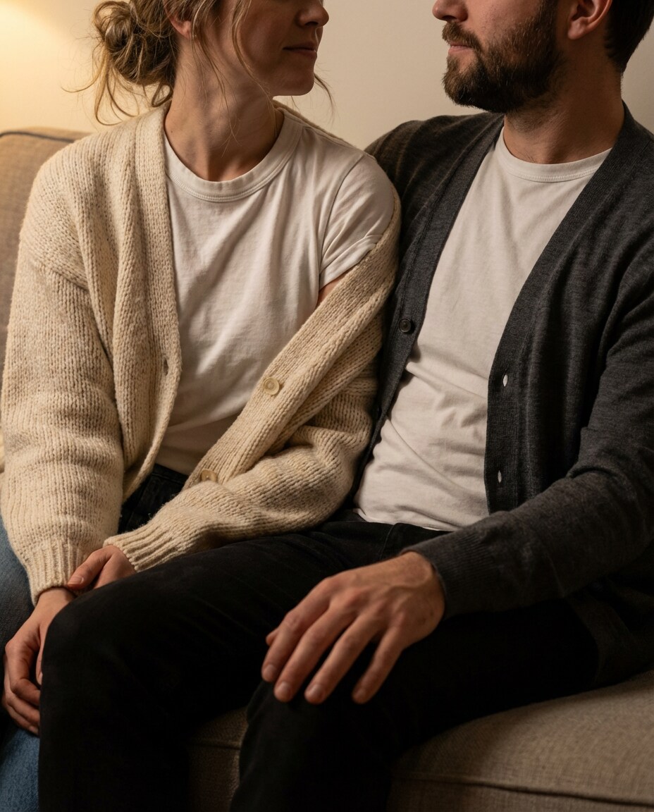 casual knit layer photo