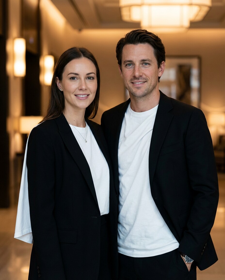 layered under blazers photo