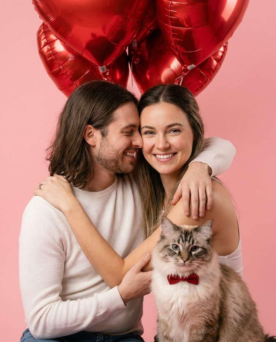 valentine heart balloons photo