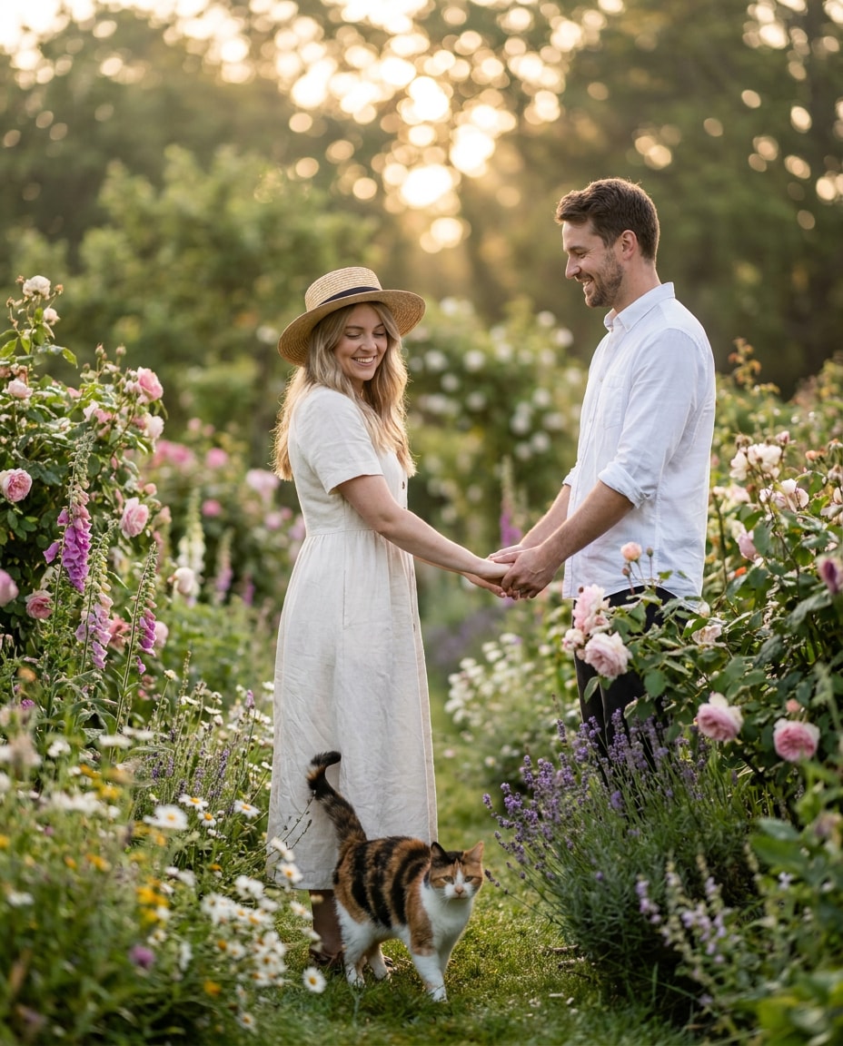 cottagecore garden date photo