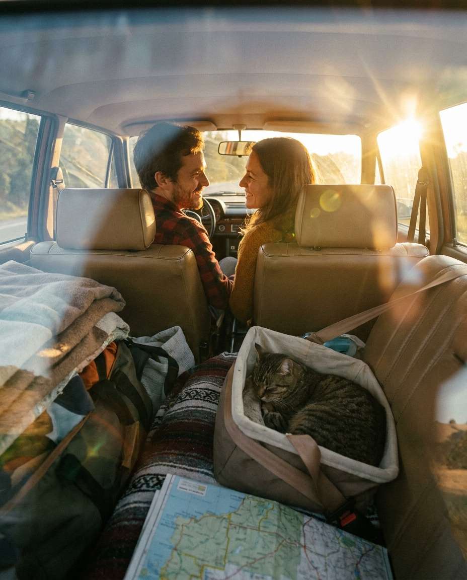 road trip backseat photo