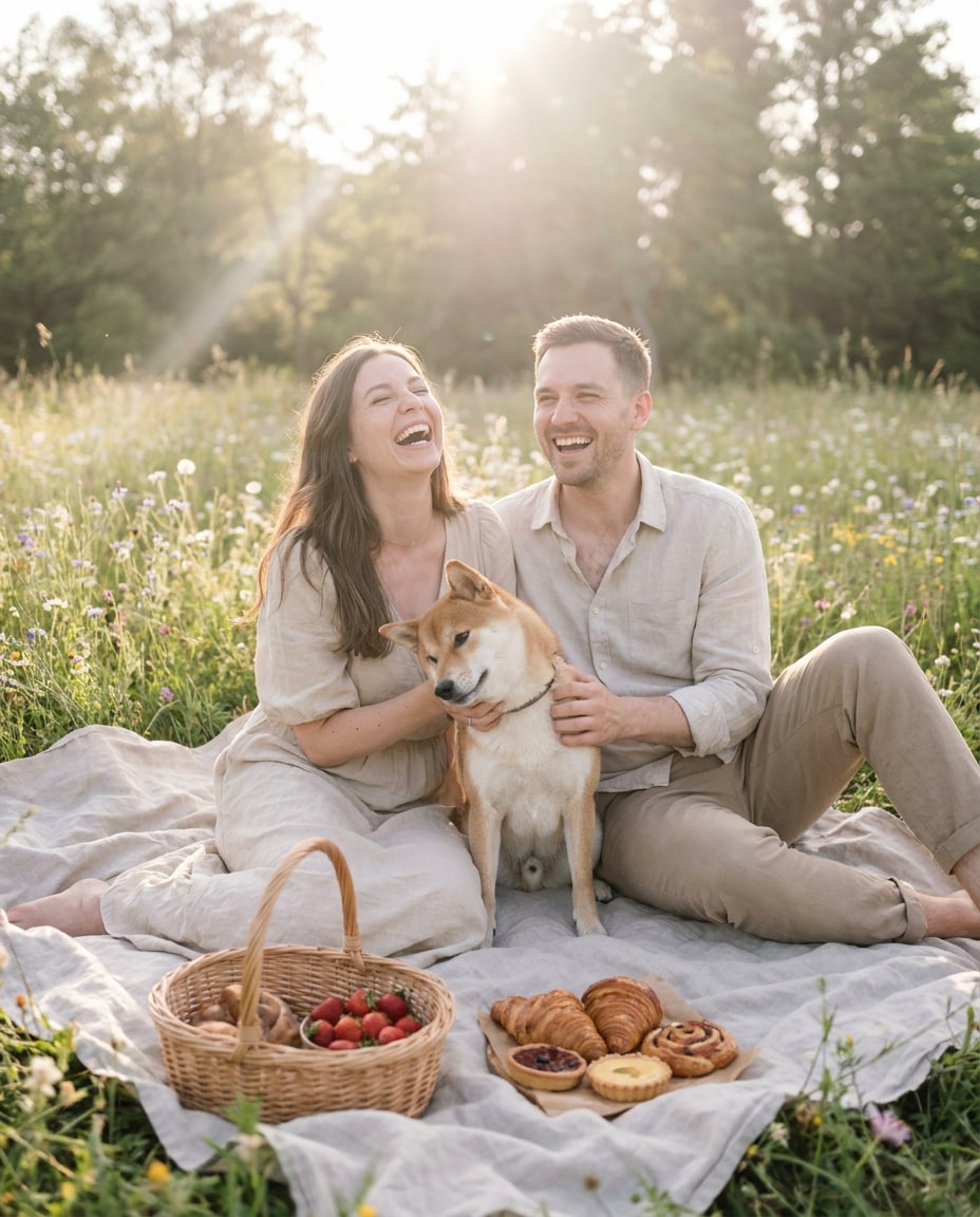 picnic blanket aesthetic photo
