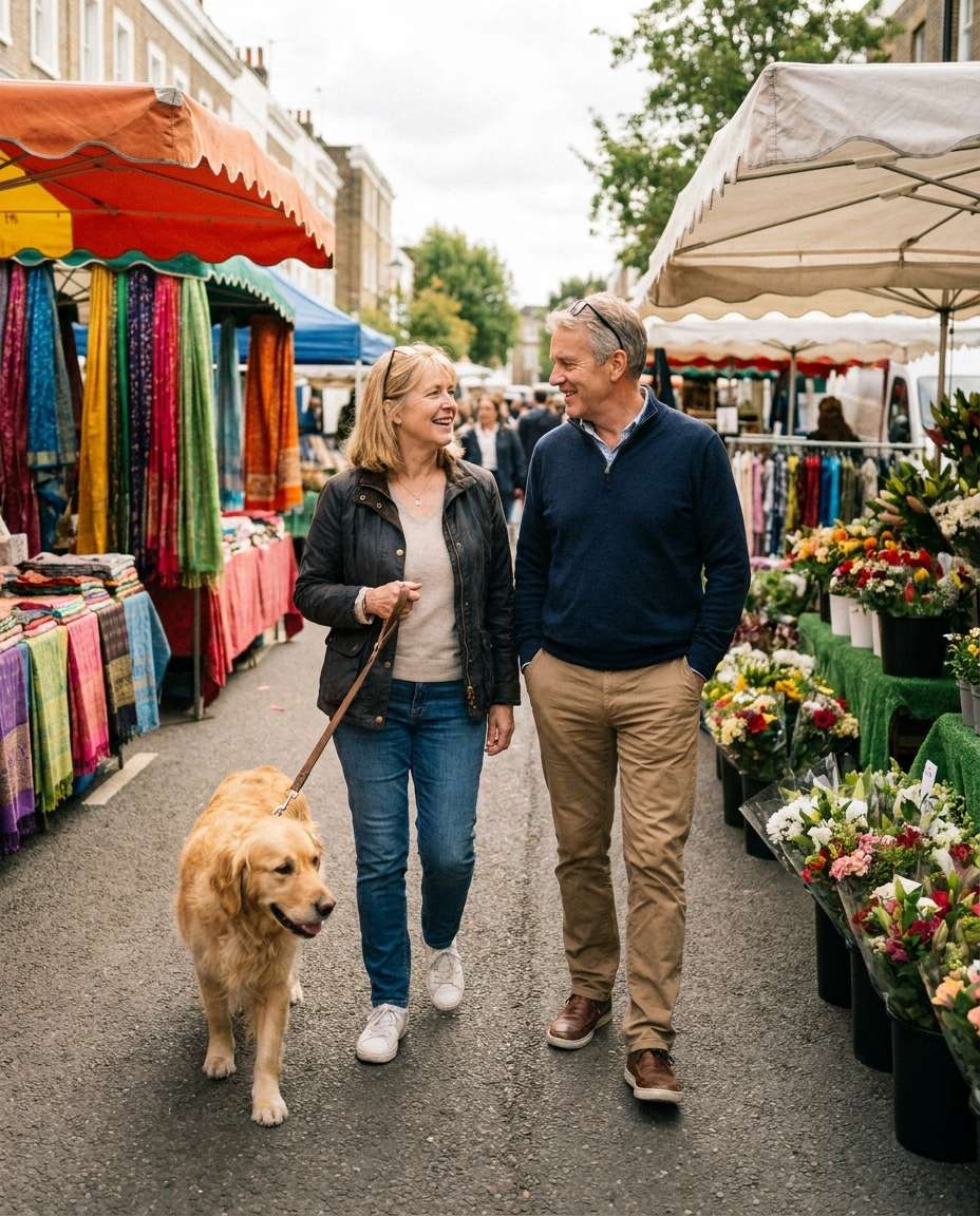 street market stroll photo
