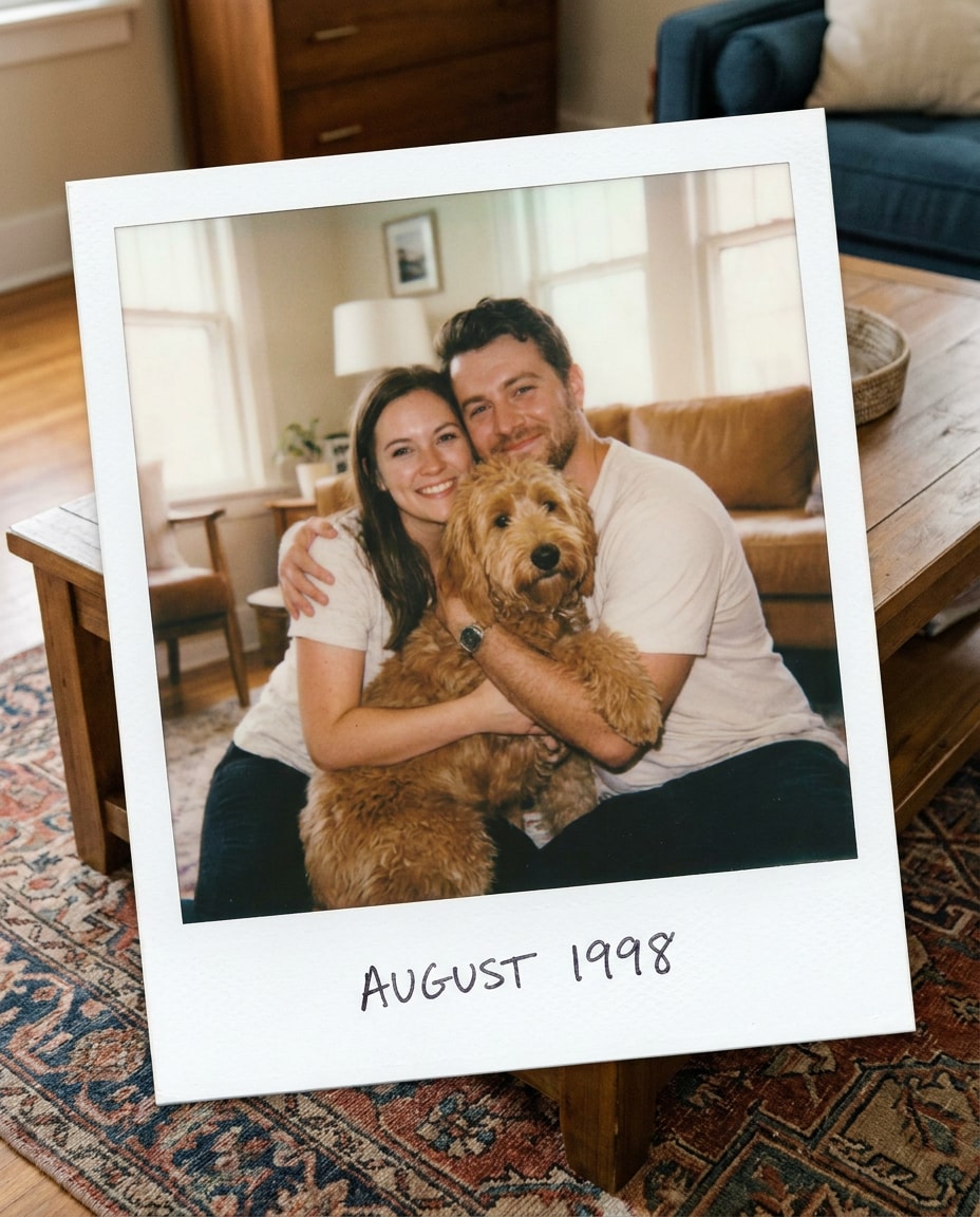 polaroidstyle memory photo
