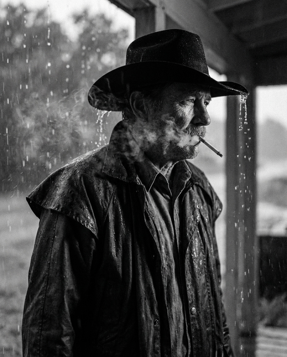 rainy western noir photo