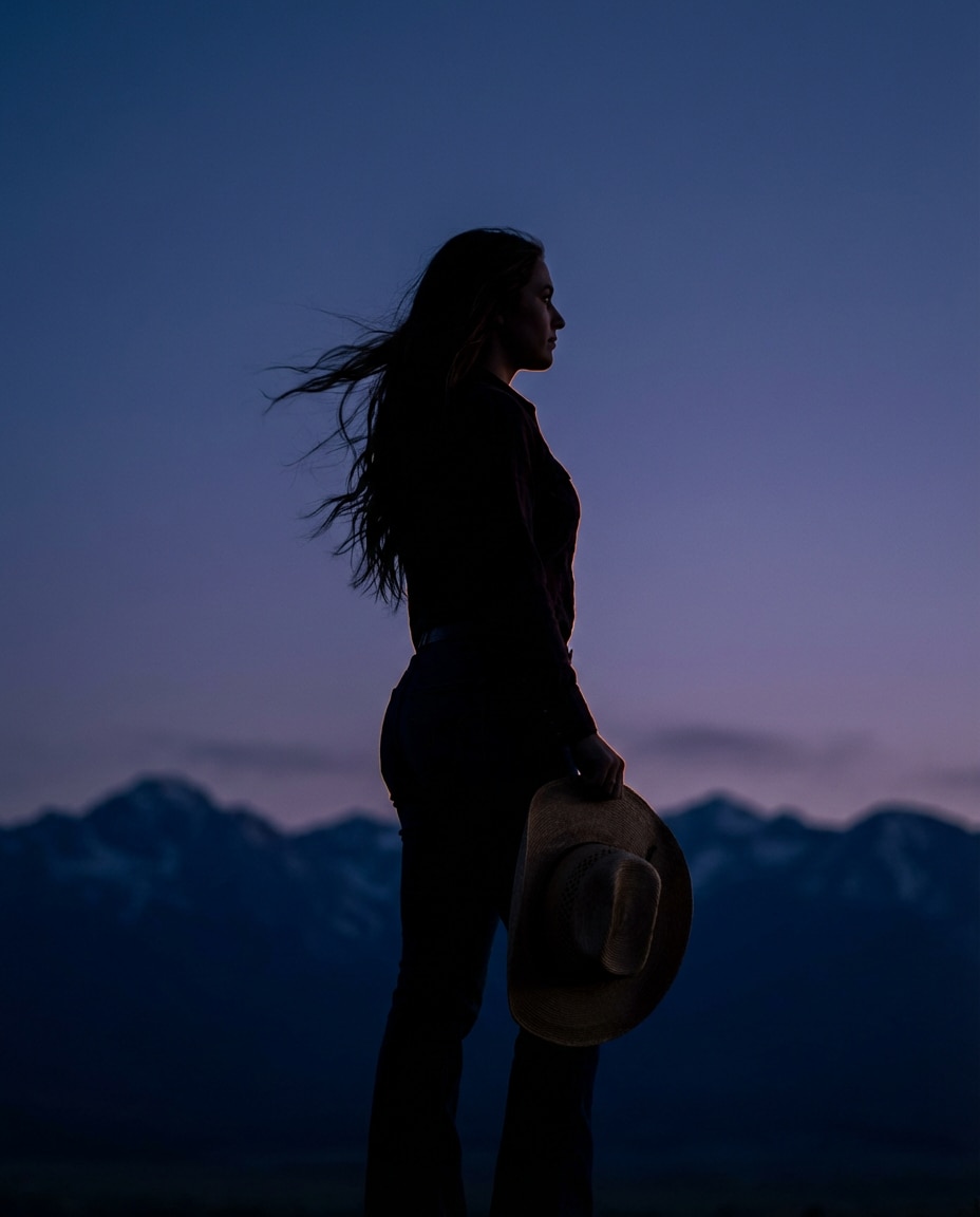 blue hour silhouette photo