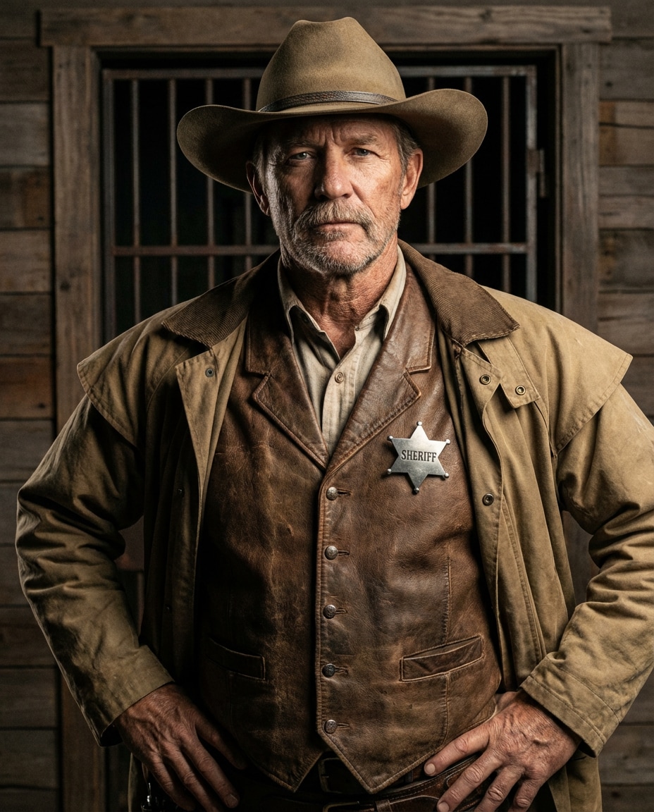 sheriff badge portrait photo