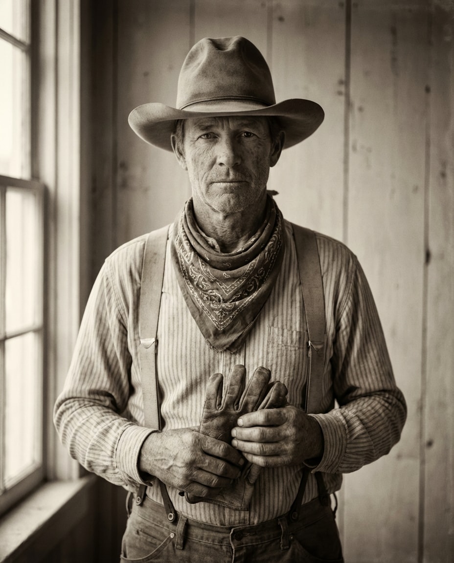 vintage sepia portrait photo