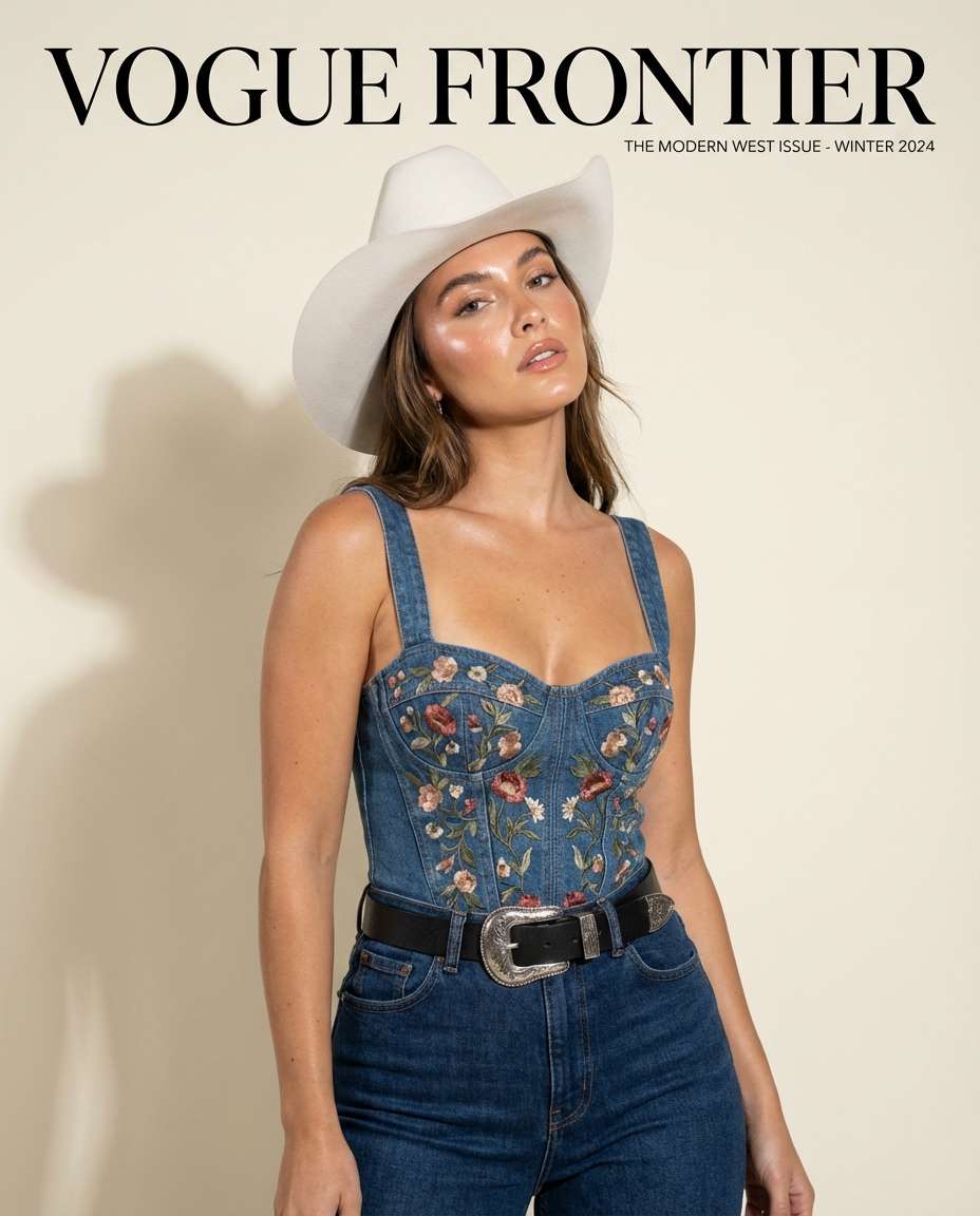 cowgirl fashion editorial photo