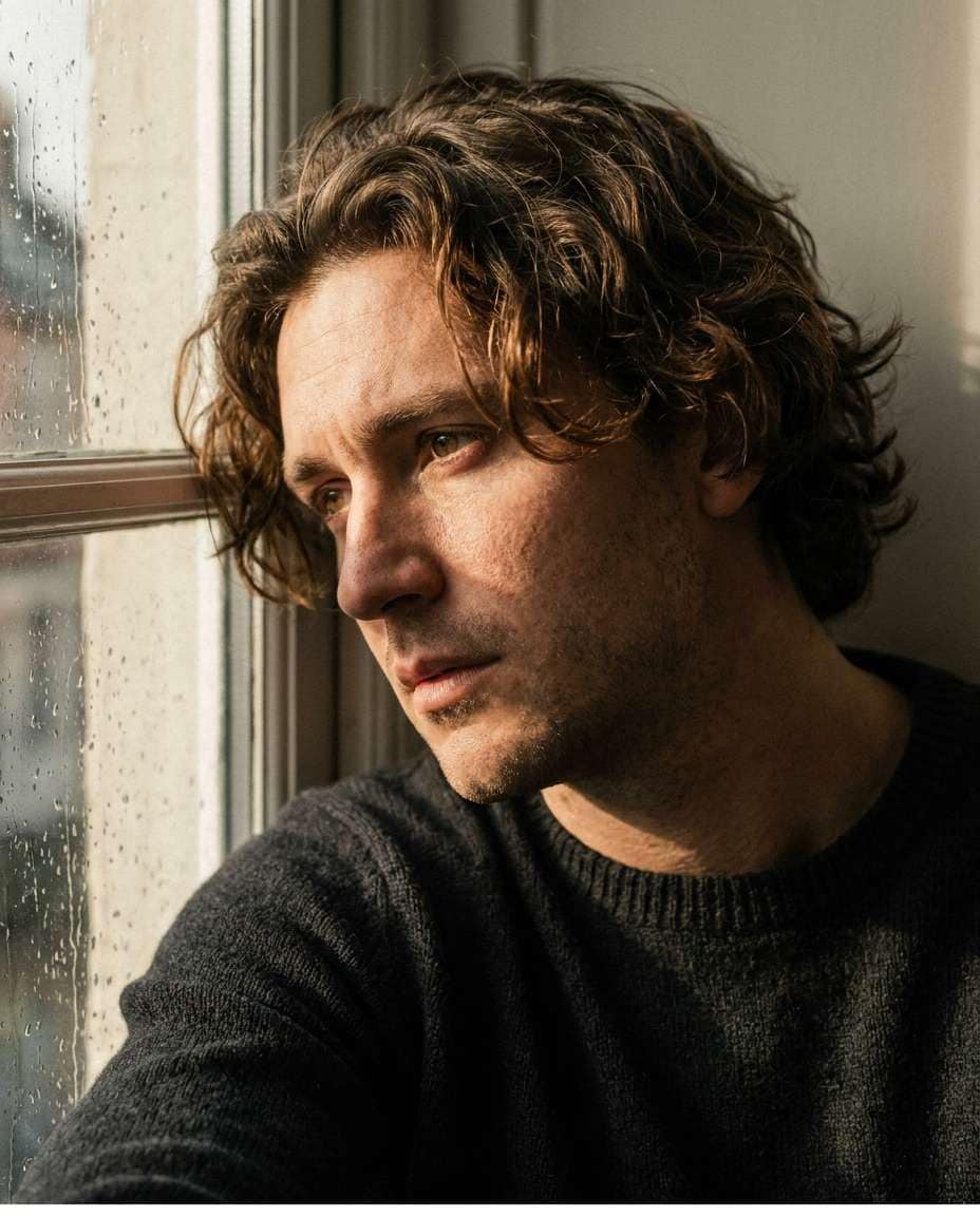 moody window side light photo