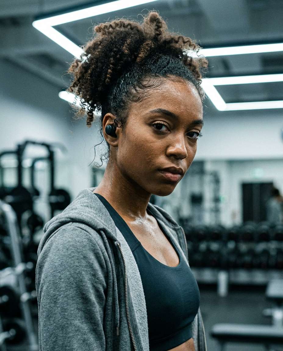 gym ponytail photo