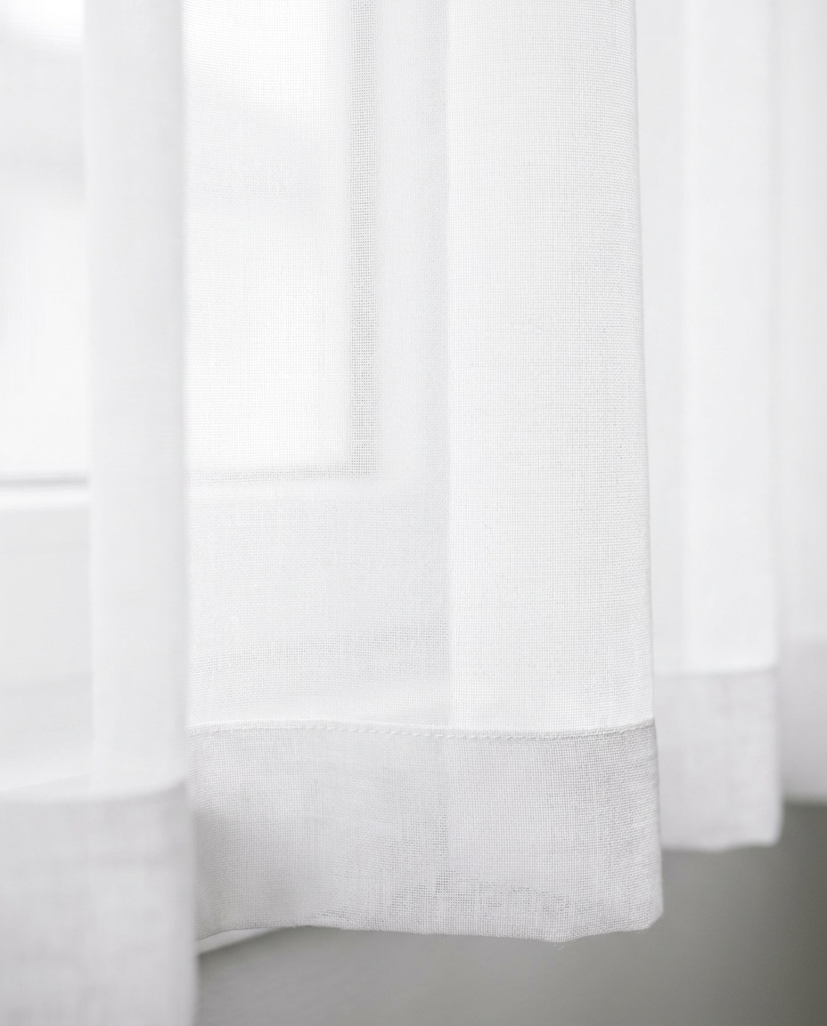 minimal white voile photo