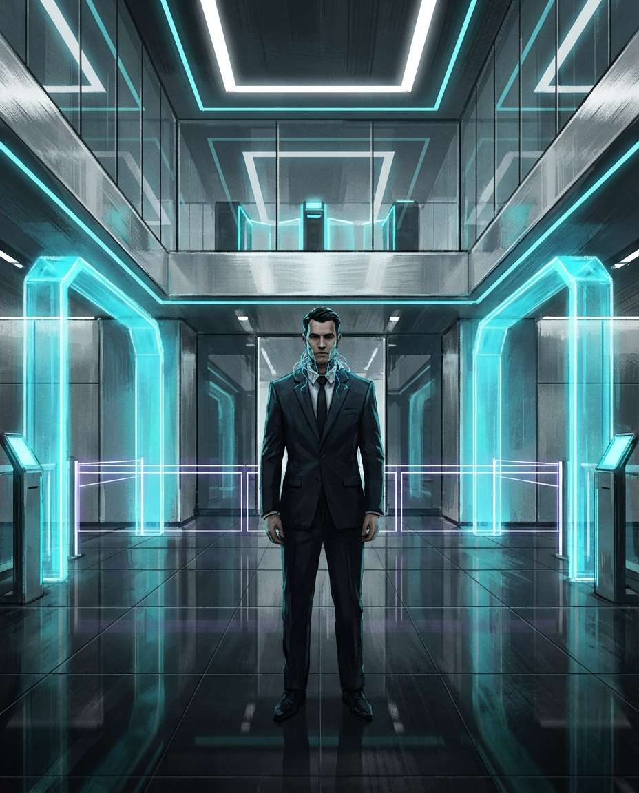 corporate tower lobby photo