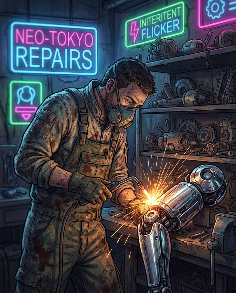 street mechanic garage photo