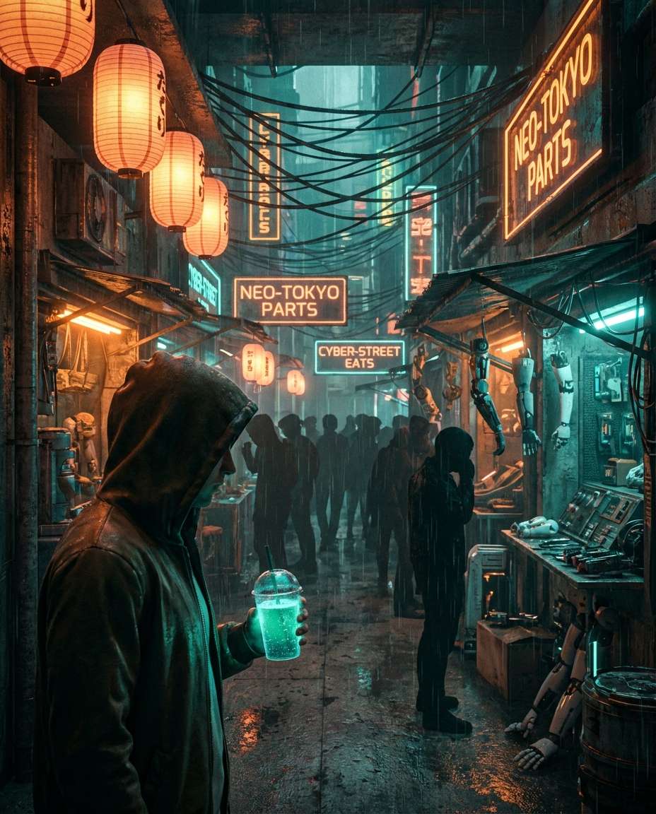 underground night market photo