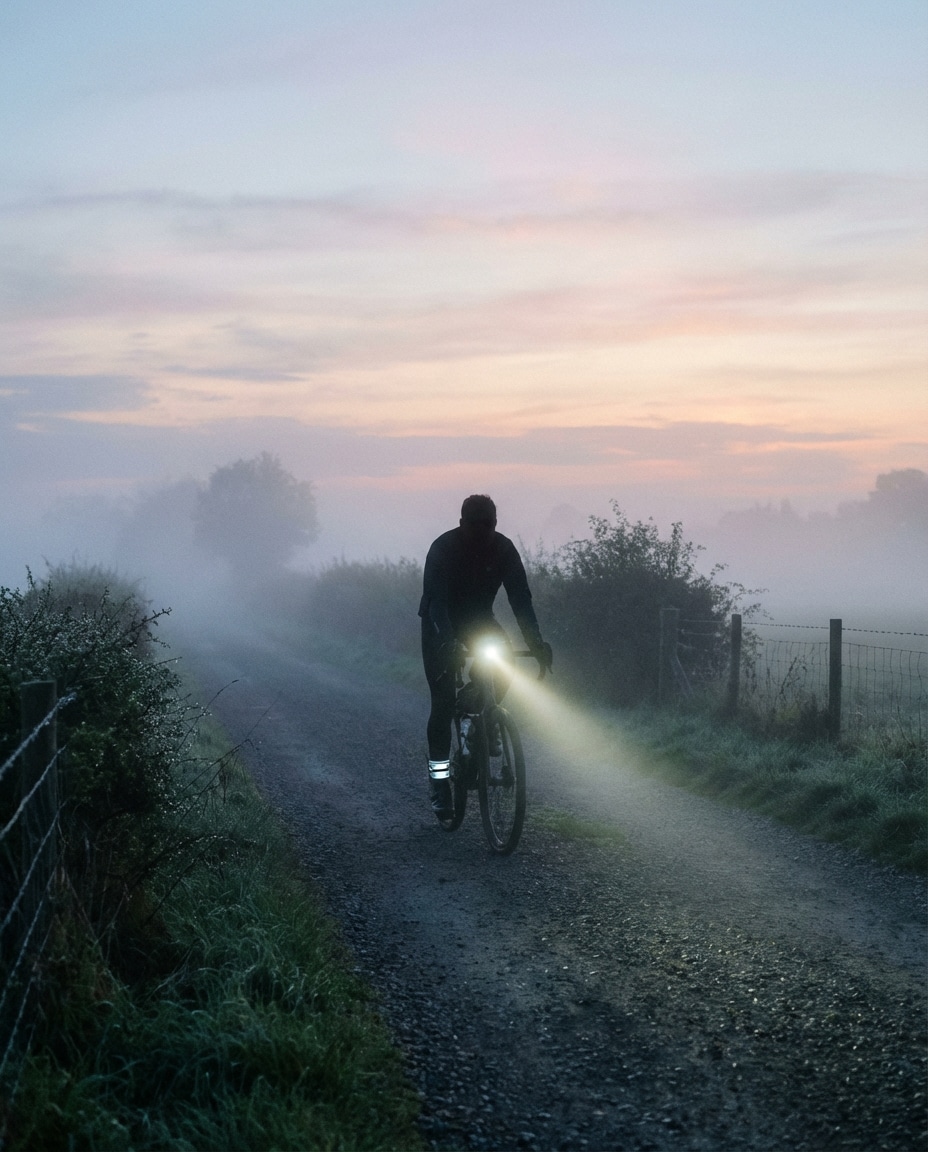 sunrise fog ride photo