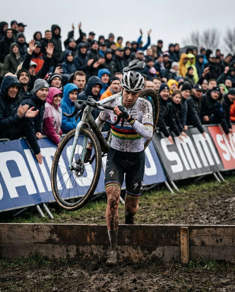cyclocross barrier jump photo