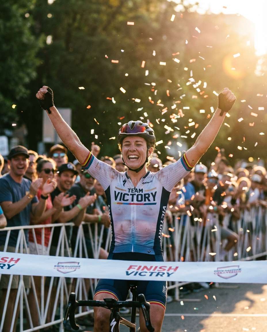 finish line celebration photo