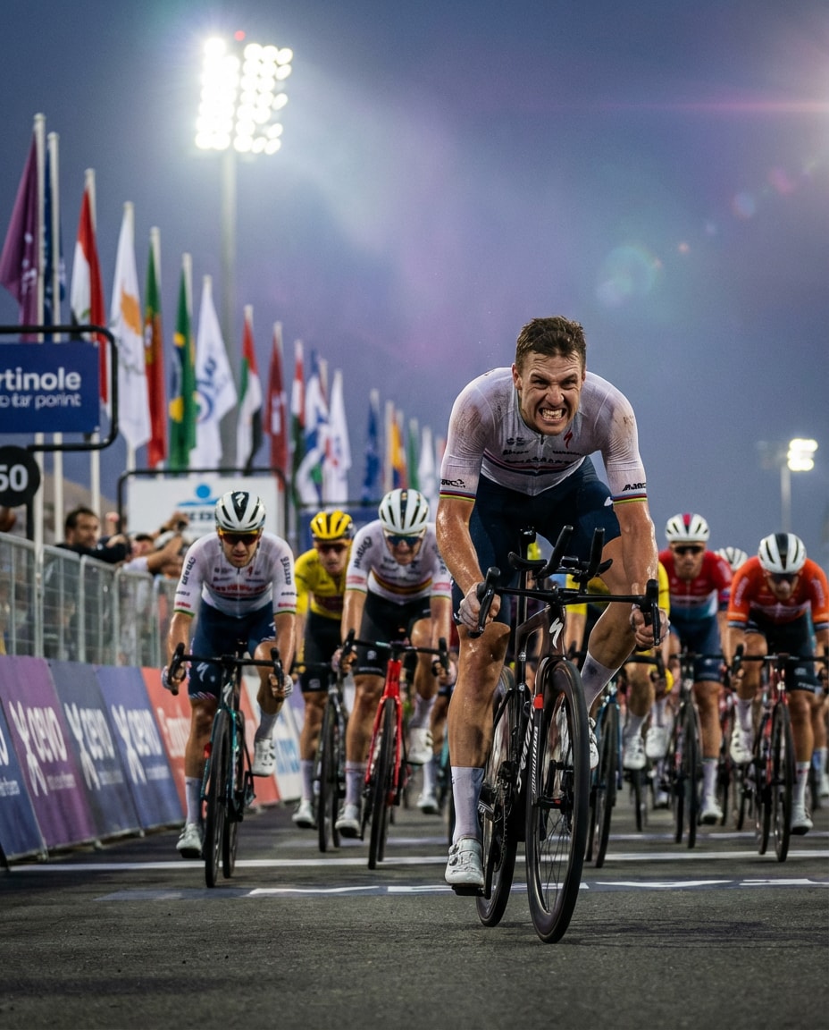 peloton sprint finish photo