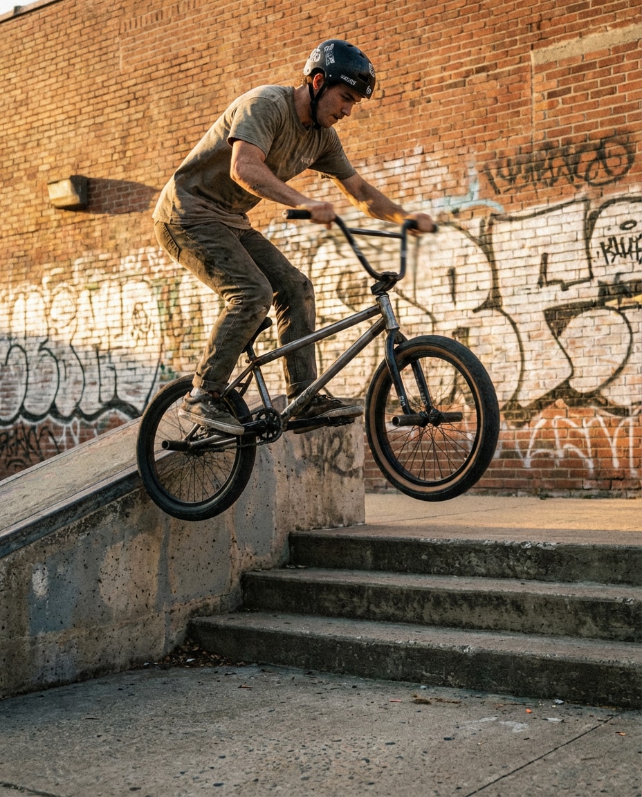 bmx street trick photo